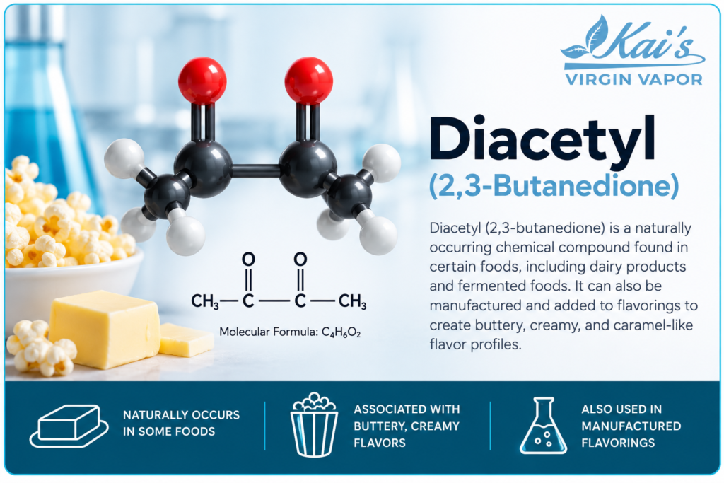 Diacetyl: Buttery Flavor Chemistry