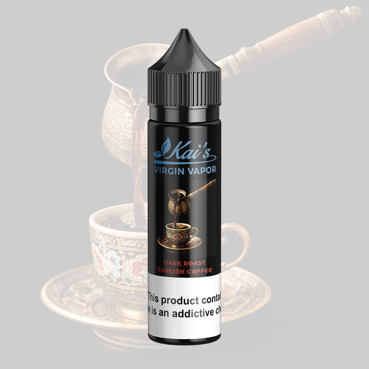Dark Roast Turkish Coffee Vape Juice | Clean, Lab-Tested | Kai’s Virgin Vapor