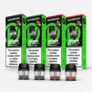 Vaporesso XROS Series COREX 3.0 replacement pods 2mL 4-pack group image with multiple resistance options