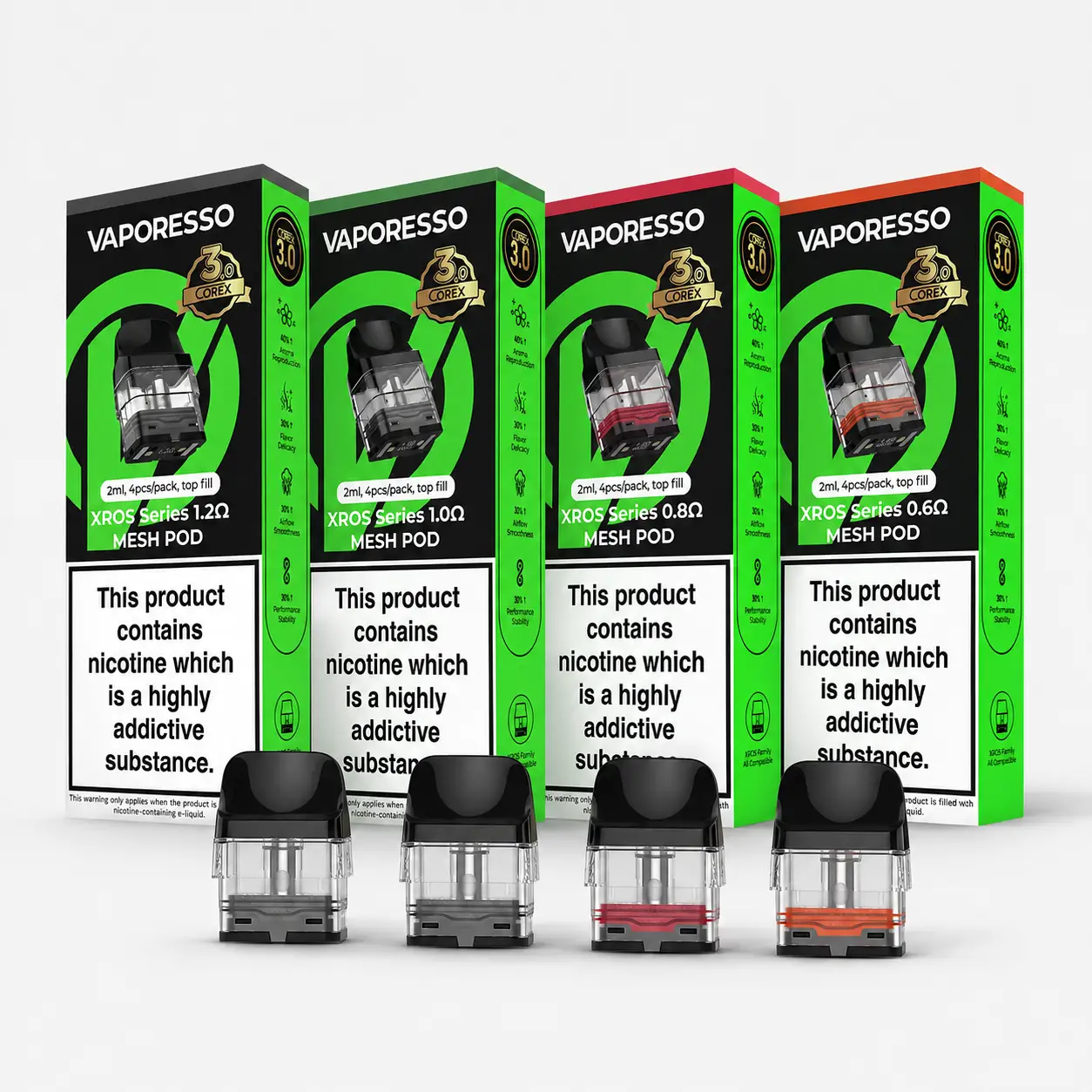 Vaporesso XROS COREX Replacement Pods (4-Pack)