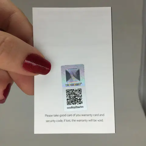 Vaporesso Veco One Plus QR Security Code