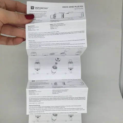 Vaporesso Veco One Plus Product Guide