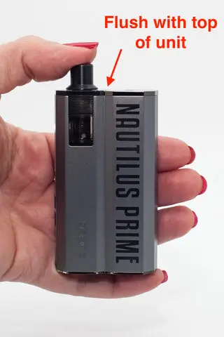 Aspire Nautilus Prime Tank in Place