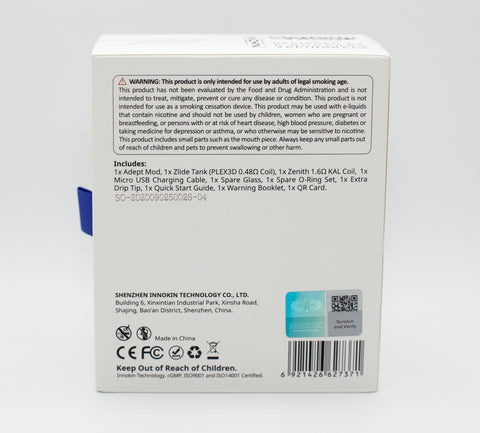Innokin Adept Back of Box