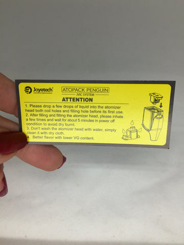 Joyetech Penguin Quick Start Guide